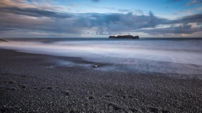Black stones iceland hd 4k wallpaper