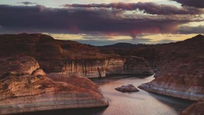 Canyon cliffs landform 4k wallpaper