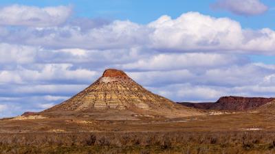 Canyon desert peak 4k wallpaper