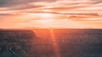 Canyon sunrise sunshine 4k wallpaper