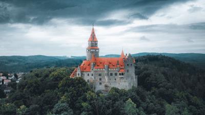 Castle building architecture 4k wallpaper