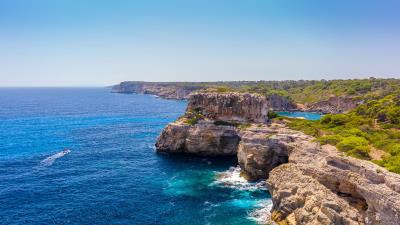 Cliff rock stone 4k wallpaper