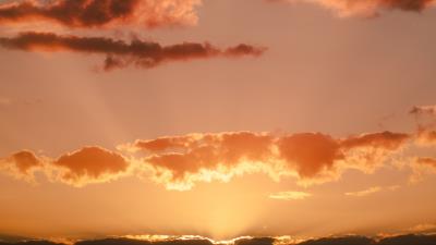 Clouds beautiful sunset 4k wallpaper