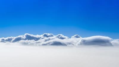 Clouds blue sky 4k wallpaper