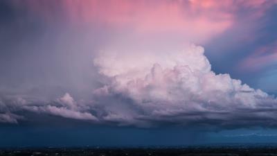 Clouds cumulus thunderstorm 4k wallpaper