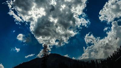 Clouds overcast sky 4k wallpaper