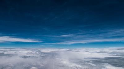 Clouds sky atmosphere 4k wallpaper