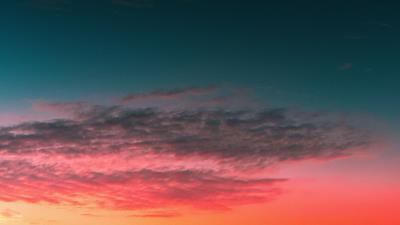 Clouds sky sunset image 4k wallpaper