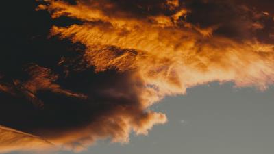Clouds sky sunset pi 4k wallpaper