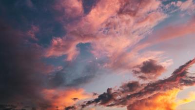 Clouds sky sunset picture 4k wallpaper