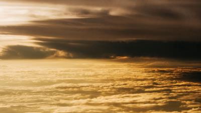 Clouds sunlight aerial view 4k wallpaper