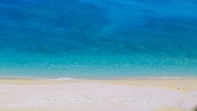 Coast beach sand 4k wallpaper