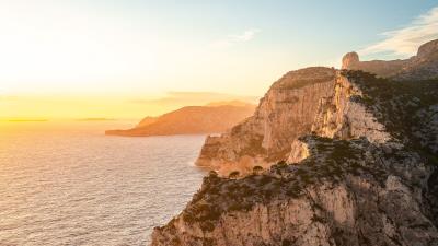 Coast rocks sea pic 4k wallpaper