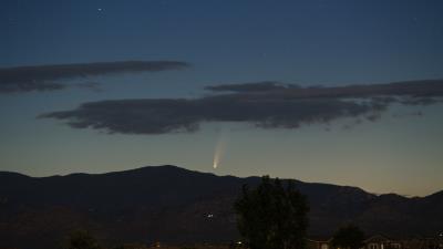 Comet meteorite hills 4k wallpaper