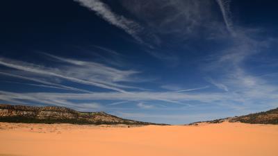 Coral pink sand dunes state park sand utah 4k wallpaper