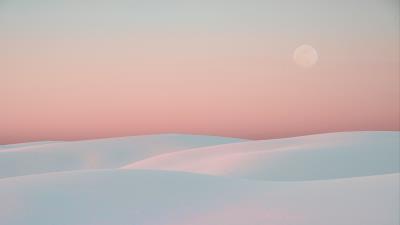 Desert dunes moon 4k wallpaper