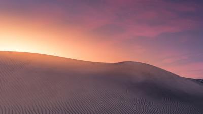 Desert dunes sunset 4k wallpaper