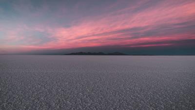 Desert mountains twilight 4k wallpaper