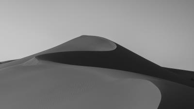 Desert sand bw image 4k wallpaper