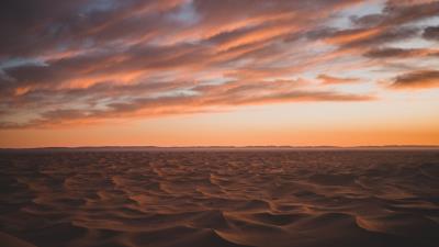 Desert sand clouds 4k wallpaper