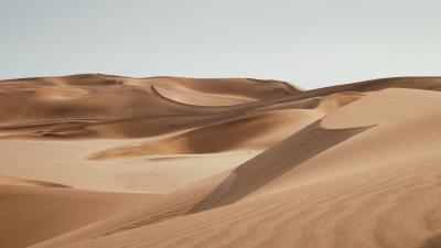 Desert sand emptiness 4k wallpaper