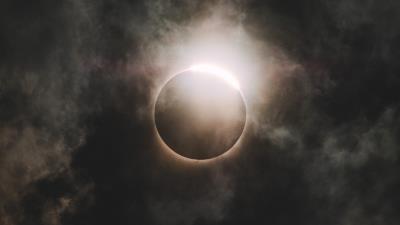 Eclipse moon sun sky 4k wallpaper