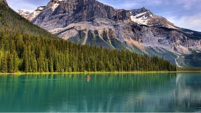 Emerald Lake Yoho National Park Wallpaper 4k wallpaper