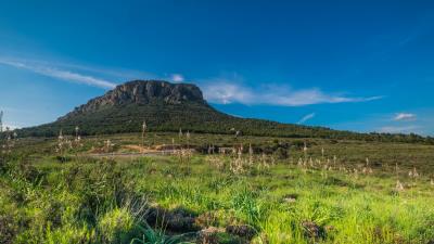 Hill grass summer sky wallpaper 4k wallpaper