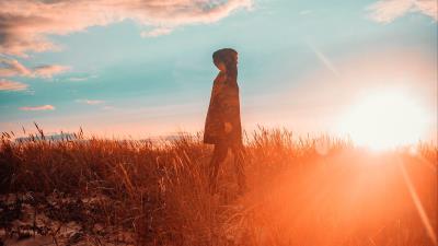 Hood loneliness sunset 4k wallpaper