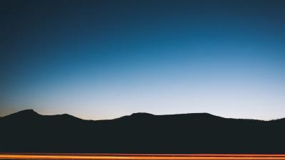 Horizon mountains sky 4k wallpaper