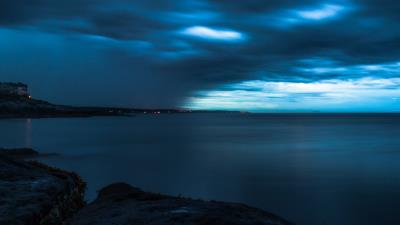 Horizon twilight storm 4k wallpaper