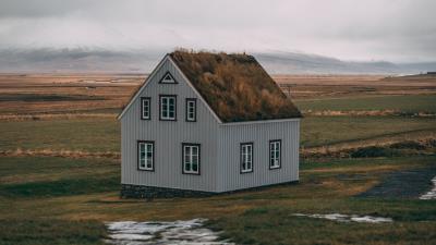 House path grass 4k wallpaper