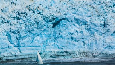 Hubbard glacier glacier alaska usa 4k wallpaper