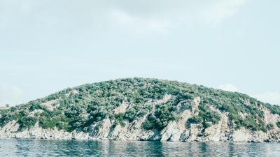 Island beach sea 4k wallpaper