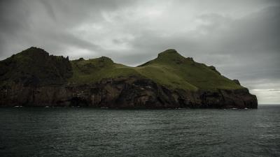 Island rocks sea 4k wallpaper