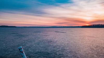 Lake ice frozen 4k wallpaper