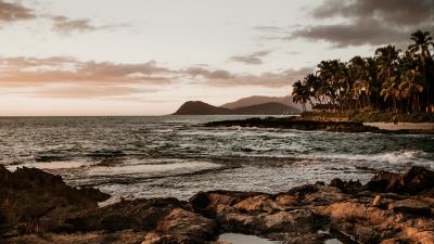 Landscape coast beach 4k wallpaper