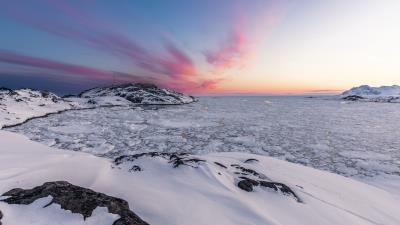 Landscape ice snow 4k wallpaper