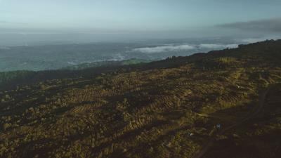 Landscape plateau aerial view 4k wallpaper