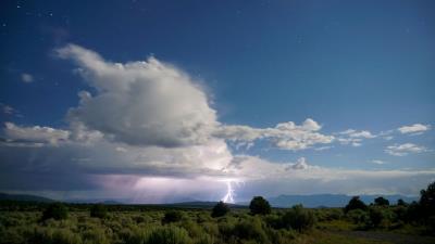 Lightning clouds thunderstorm 4k wallpaper