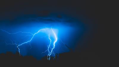 Lightning thunderstorm cloudy 4k wallpaper
