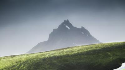 Mountain peak slope image 4k wallpaper