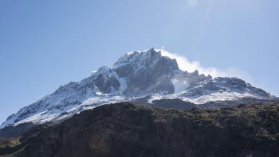 Mountain peak slope 4k wallpaper