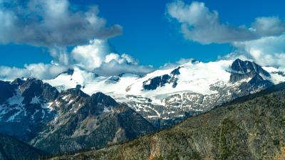 Mountain peak snow io 4k wallpaper