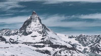 Mountain peak snowy img 4k wallpaper