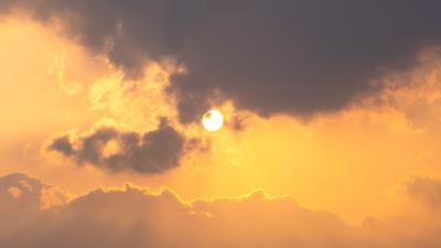 Mountains fog sun 4k wallpaper