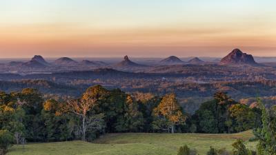 Mountains hills forest 4k wallpaper