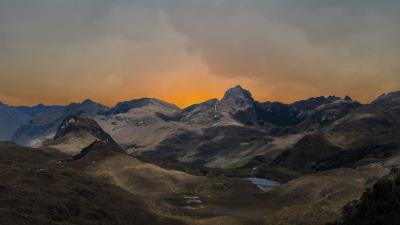 Mountains hilly landscape 4k wallpaper