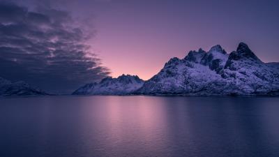 Mountains horizon archipelago 4k wallpaper