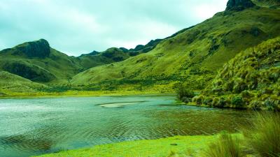 Mountains lake lagoon 4k wallpaper